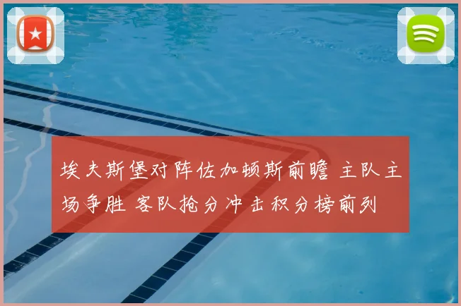 埃夫斯堡对阵佐加顿斯前瞻 主队主场争胜 客队抢分冲击积分榜前列